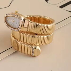 Serpenti Gold Wrap Timepiece Watch